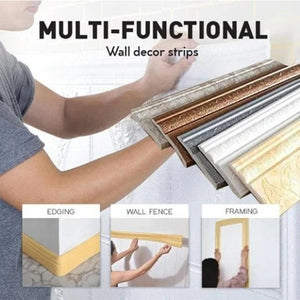 🎁Spring Cleaning Big Sale-30% OFF✨Self Adhesive Environmental Protection 3D Wall Edging Strip