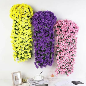 🌺🌷Vivid Artificial Hanging Orchid Bunch