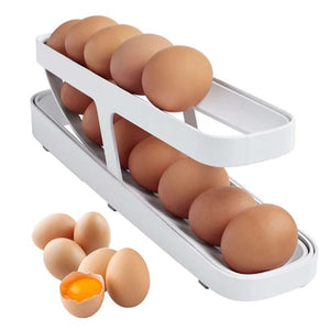 Automatic Scrolling Egg Rack Holder Storage Box