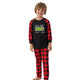 Family Matching Battrery Lattice Pajamas Sets