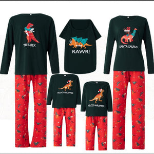 Family Matching Santasaurus Matching Family Pajamas