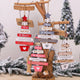 Christmas Decorations Wooden Pendants