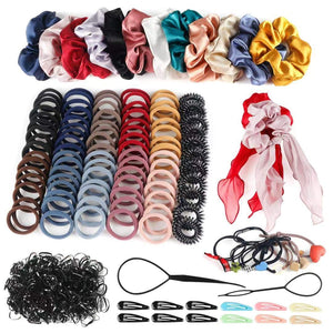 🎁Christmas Big Sale-50% OFF🎀748PCS Hair Accessories Scrunchies  Hair Elastics and Ties For Girls