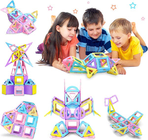 🎁Early Christmas Sale-50% OFF🎀40PCS Castle Magnetic Building Blocks Kids Toys for 3+ Years Old Gifts