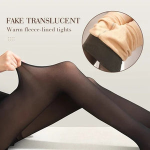 🎁Christmas Big Sale-30% OFF🌲Fake Translucent Warm Pantyhose
