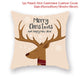 Merry Christmas Cushion Cover Santa Claus Elk Christmas Decoration For Home