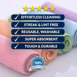 🎁Early Christmas Sale-50% OFF🥕Reusable Nano Streak Free Miracle Cleaning Cloths
