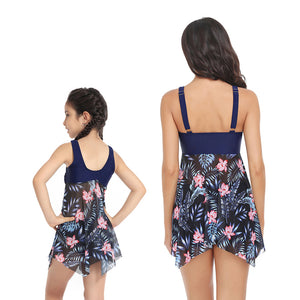 🎉Spring Sale 50% Off - Ruffle Floral Print One-Piece Mommy and Me Swimsuit