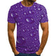 3D Graphic Printed Short Sleeve Shirts Drop Of Water