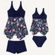 🎉Spring Sale 50% Off - Ruffle Floral Print One-Piece Mommy and Me Swimsuit