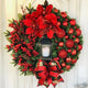 Elegant Red Christmas Wreath