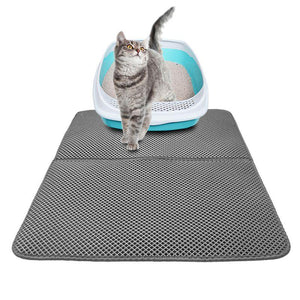 🎁Christmas Big Sale-30% OFF😻New Double Layer Larger Size Cat Litter Mat