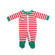 Christmas ELF Print Striped Family Matching Pajamas Set