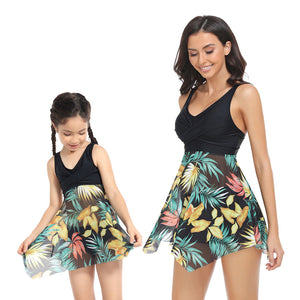 🎉Spring Sale 50% Off - Ruffle Floral Print One Piece Mommy and Daughter Swimsuits