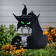 Metal Halloween Cat Silhouette Stake