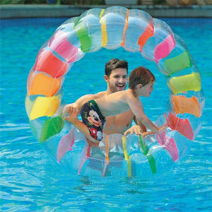 Kids Colorful Inflatable Water Wheel Roller Float