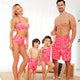 Family Matching Pink Chain Printed Swimsuits