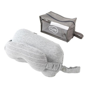 Travel Blue Neck Pillow with Sleeping Eye Mask