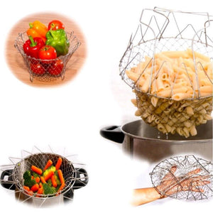 Multi-Functional Folding Cooking Basket