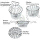 Multi-Functional Folding Cooking Basket