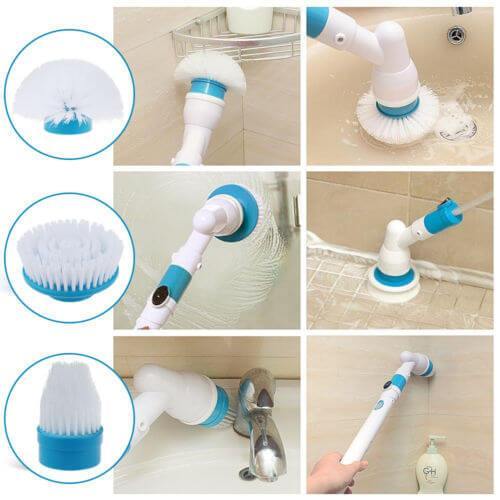 Electric Power Cleaning Scrubber with Extension Handle – Culticate